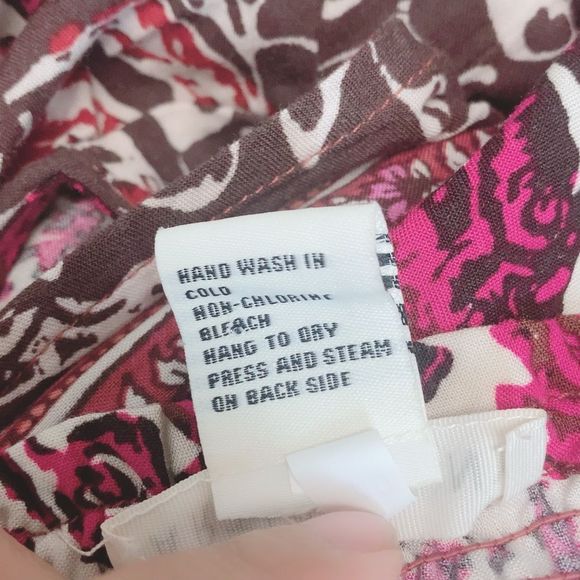 ARTISAN NY Boho Bohemian KeyHole Sleeveless Summer Tropical Maxi Dress Sz 8 - Picture 7 of 7